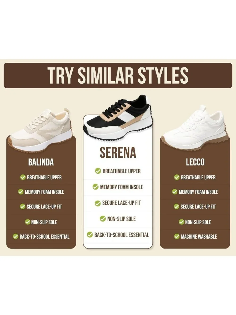 Womens Serena-black Project Cloud Sneakers Memory Foam Lightweight Lace Up Shoes